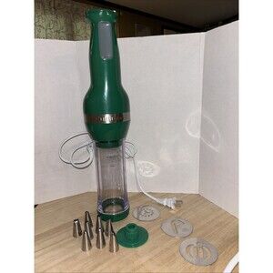 Cuisinart CCP-10 Electric Cookie Press with 3 Discs & 8 Decorating Tips - GREEN!